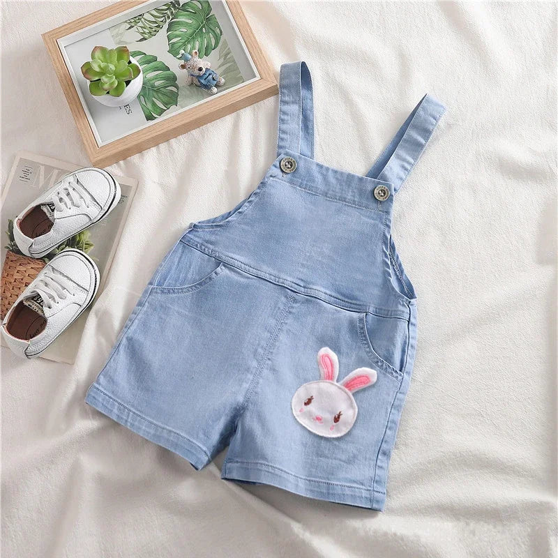 IENENS Summer Kids Baby Boys Jumper Pants Denim Clothing Shorts Jeans Overalls Toddler Infant Girl Playsuit Clothes Trousers