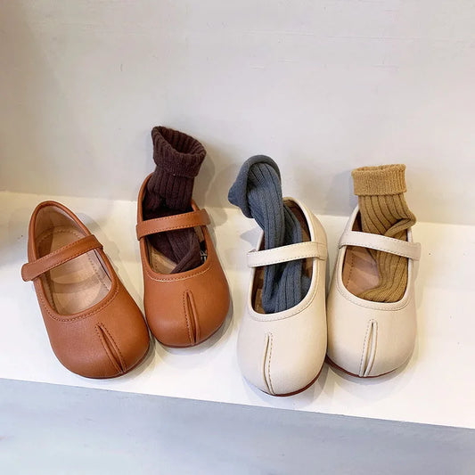 Toddler Leather Shoes For Girls Korea Solid Girls Shoes Autumn Princess Soft Sole Girls Shoes