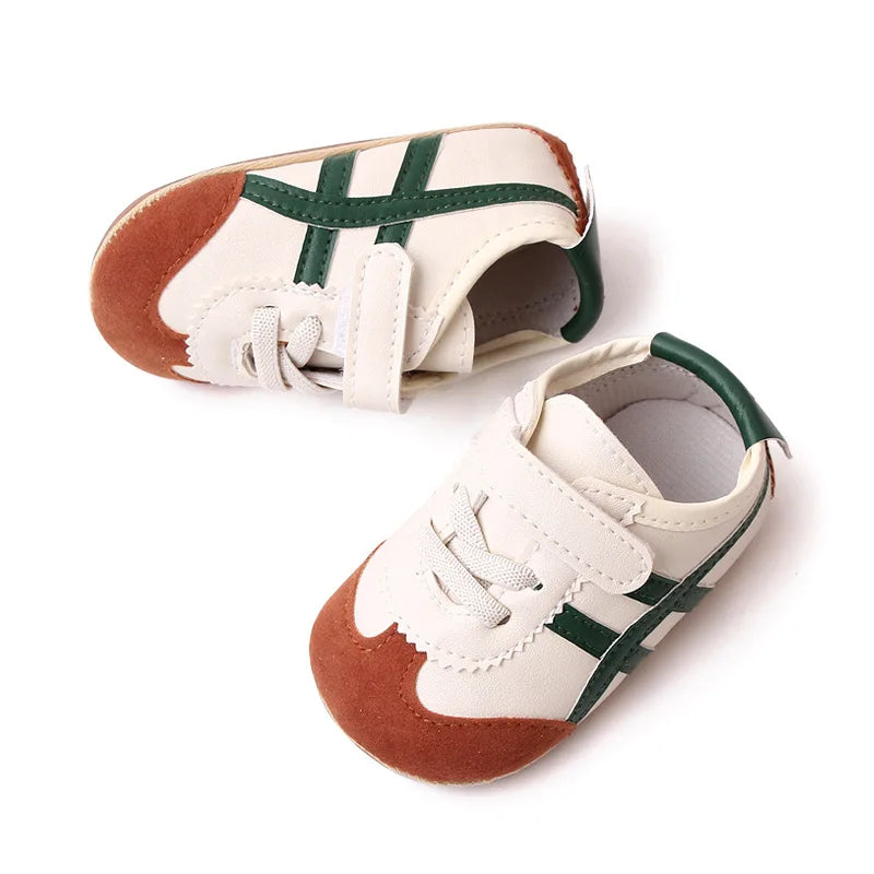 KIDSUN Baby Boys Girls Canvas Sports Sneakers Soft Sole Anti-Slip Toddler First Walkers Crib Shoes 6 Colors Newborn