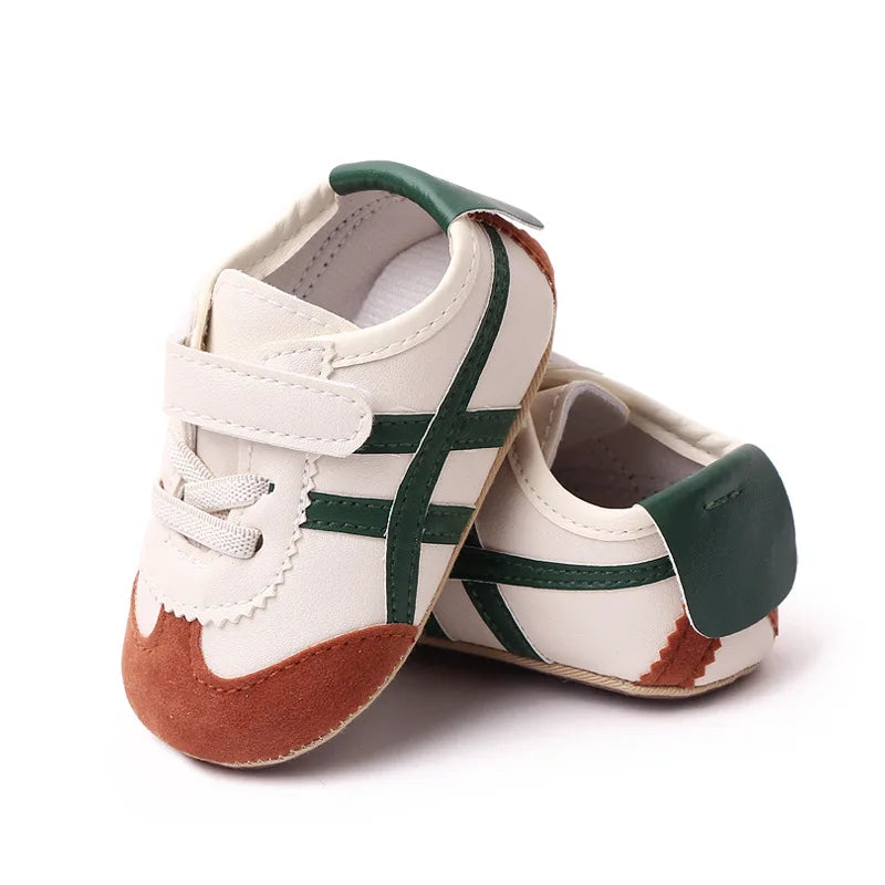 KIDSUN Baby Boys Girls Canvas Sports Sneakers Soft Sole Anti-Slip Toddler First Walkers Crib Shoes 6 Colors Newborn