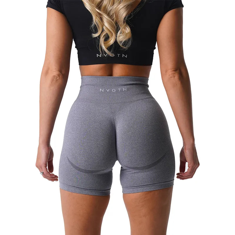 NVGTN Seamless Shorts for Women Push Up Booty Workout Shorts Fitness Sports Short Gym Clothing Yoga Shorts