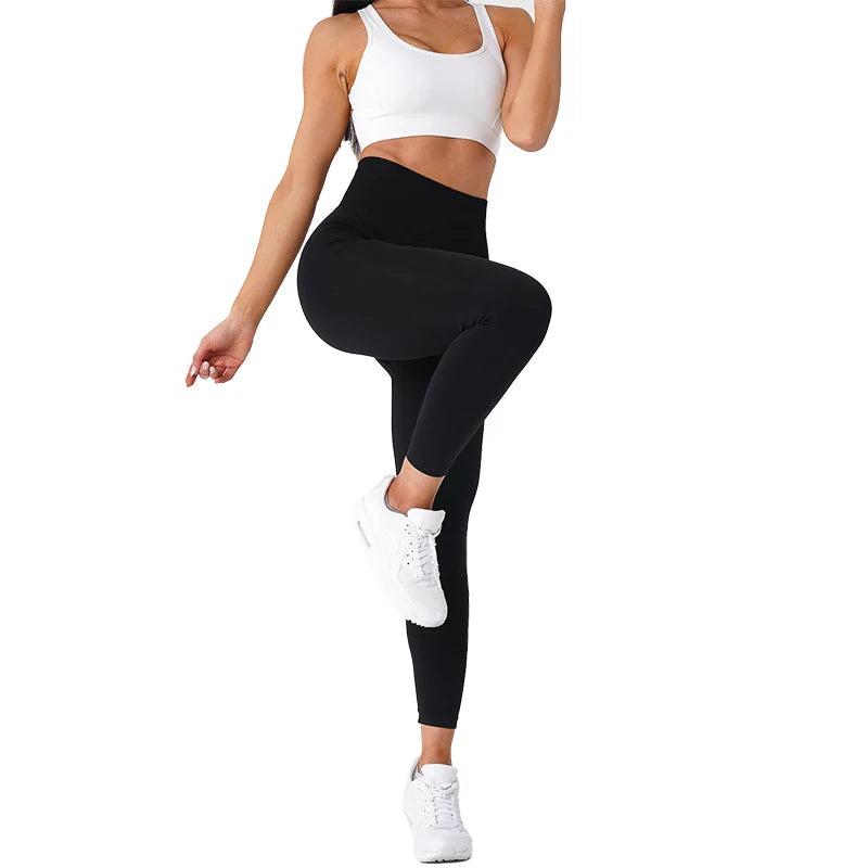NVGTN Solid Seamless Leggings Women Soft Workout Tights Fitness Outfits Yoga Pants High Waisted Gym Wear Spandex Leggings