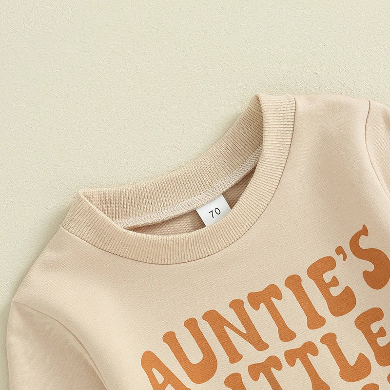 Lioraitiin 0-3YToddler Baby Boy Clothes Set Letter Print Long Sleeve Pullover Top Sweatshirt Pant Fall Winter Outfits