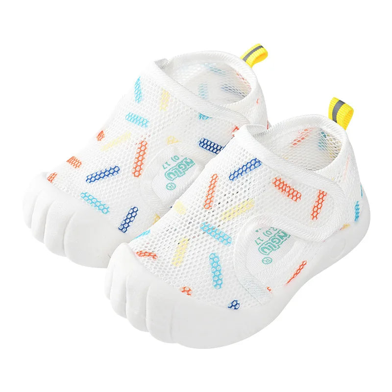 Summer Breathable Mesh Kids Sandals Baby Unisex Casual Shoes Anti-slip Soft Sole First Walkers Infant Lightweight Shoes Tenis