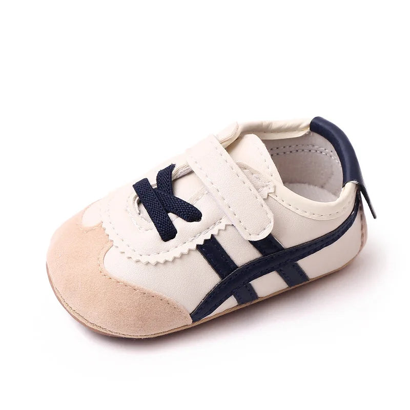 KIDSUN Baby Boys Girls Canvas Sports Sneakers Soft Sole Anti-Slip Toddler First Walkers Crib Shoes 6 Colors Newborn