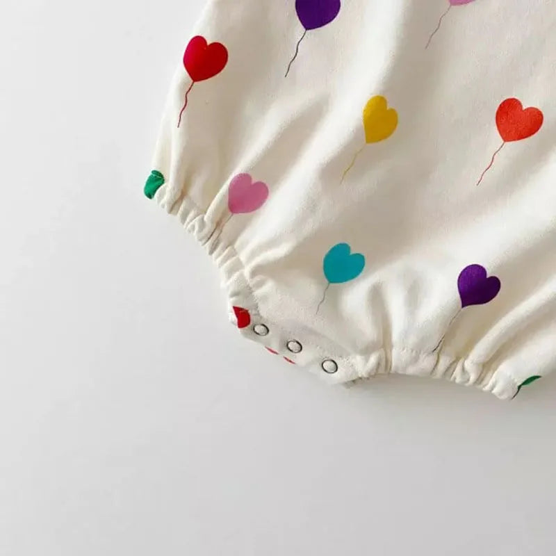 MILANCEL Baby Clothes Toddler Girls Clothing Balloon Print Boys Jumpsuits Infant