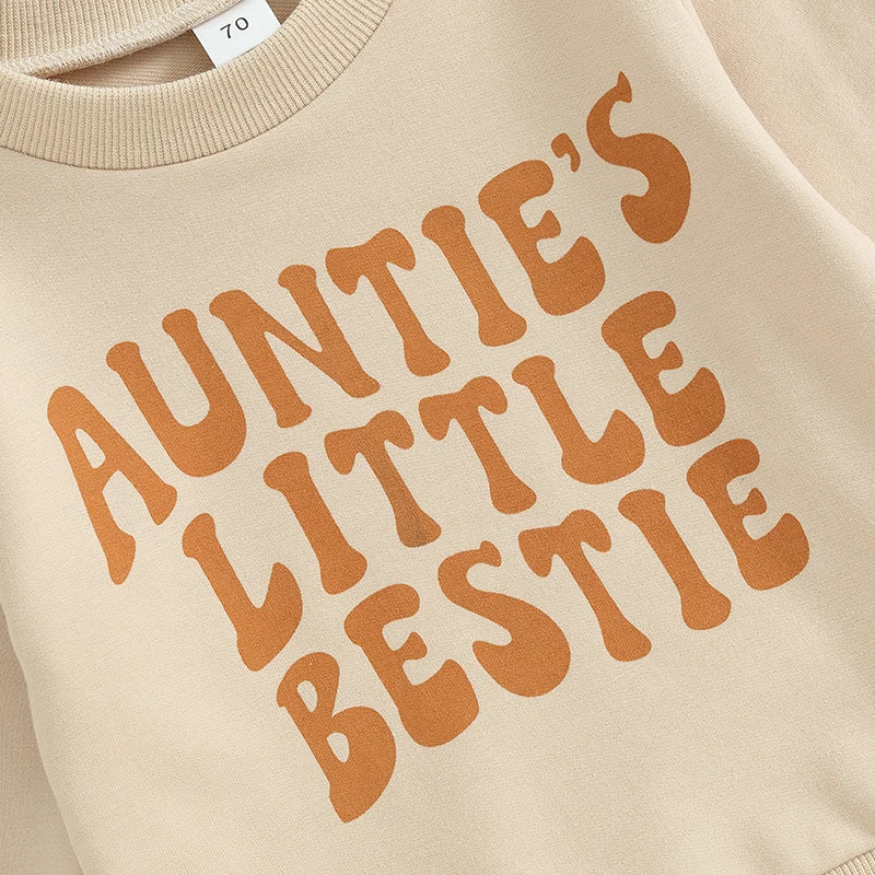 Lioraitiin 0-3YToddler Baby Boy Clothes Set Letter Print Long Sleeve Pullover Top Sweatshirt Pant Fall Winter Outfits