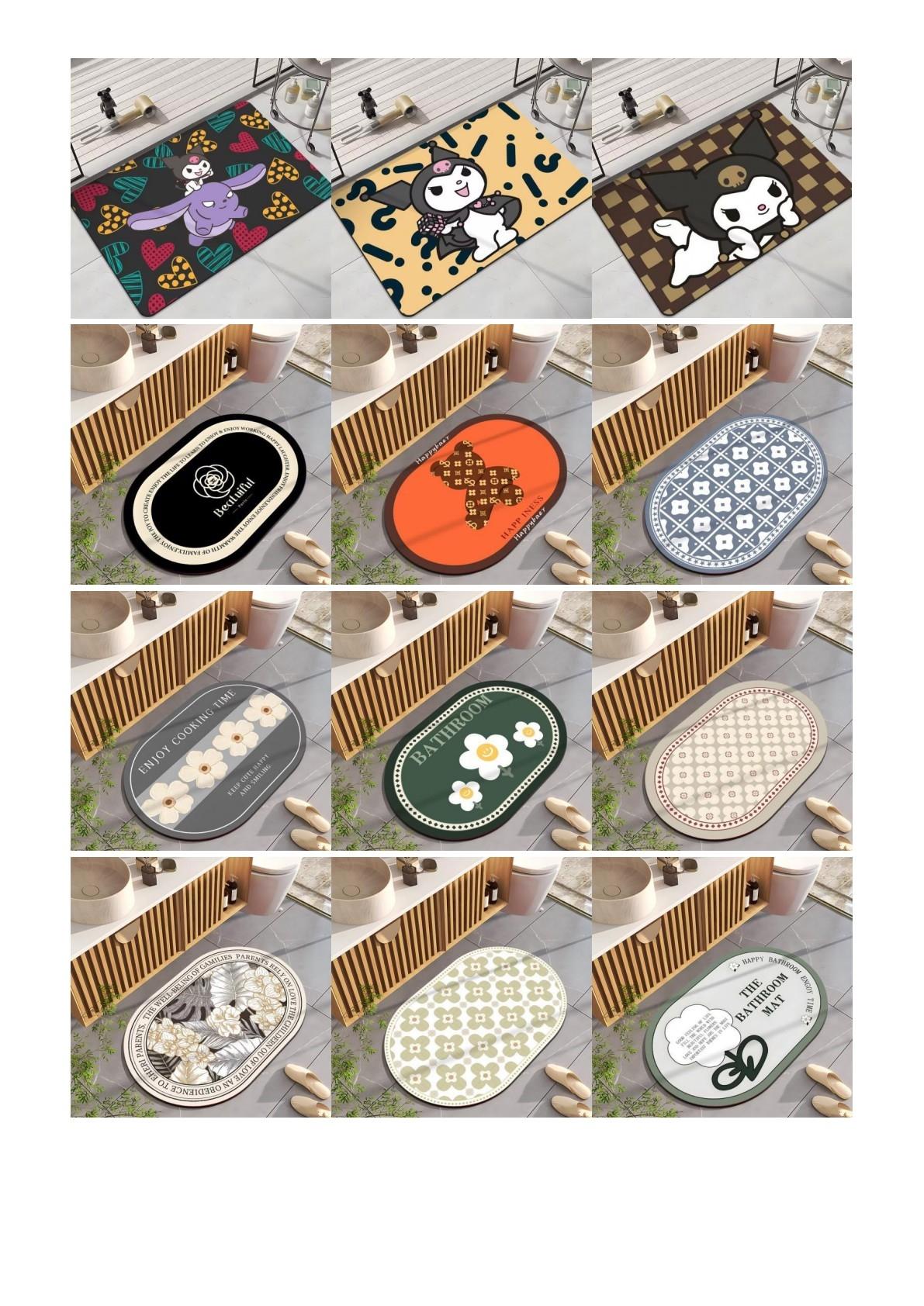 Designer Style #12 - Diatomaceous Earth Stone Bath Mat