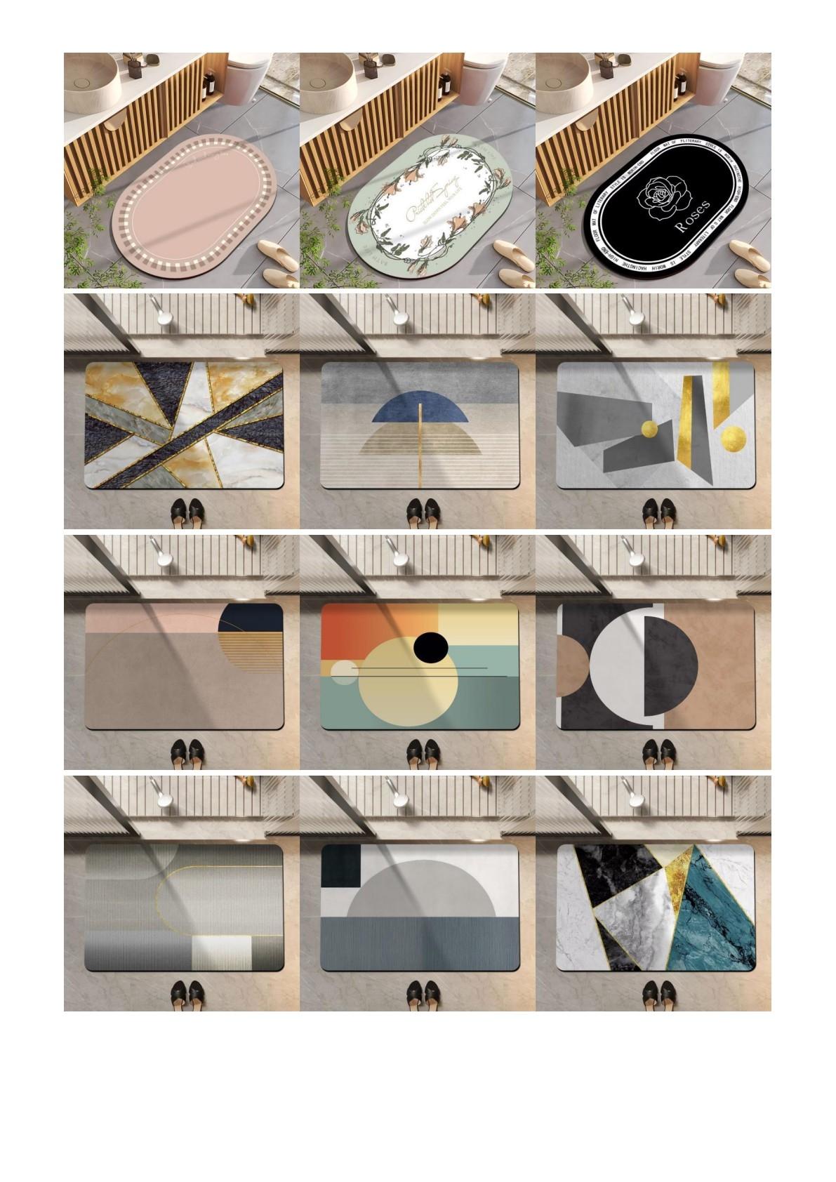Designer Style #13 - Diatomaceous Earth Stone Bath Mat