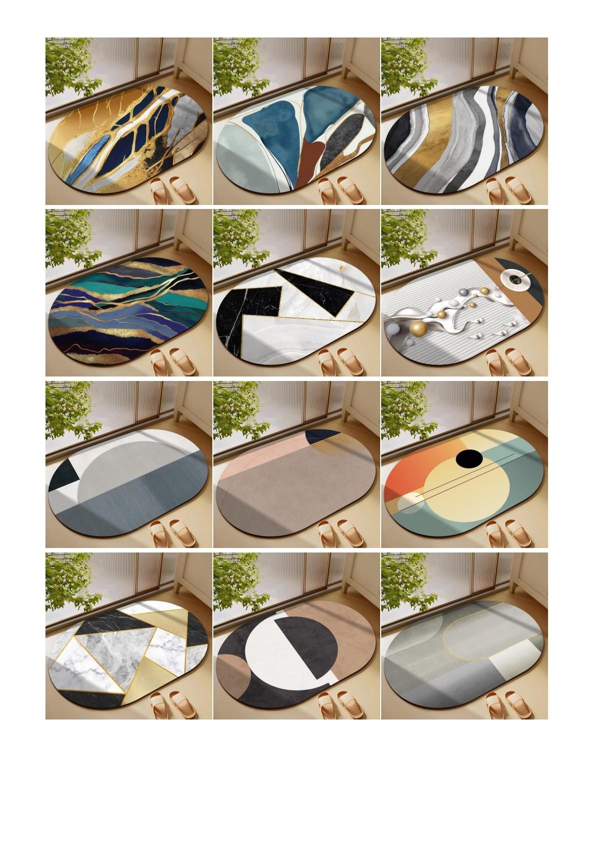 Designer Style #16 - Diatomaceous Earth Stone Bath Mat