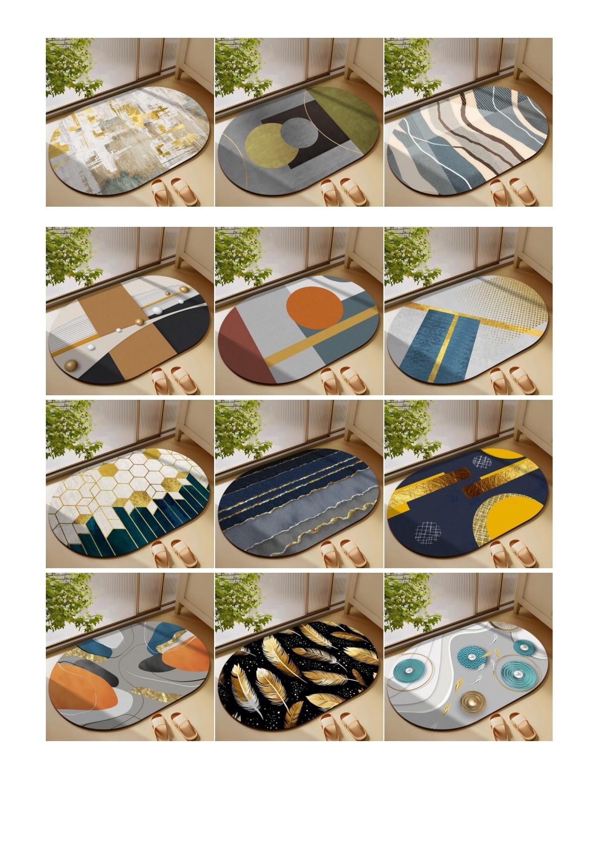 Designer Style #21 - Diatomaceous Earth Stone Bath Mat