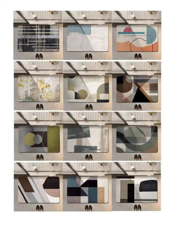 Modern Architectural Runner Rug - STR Collection