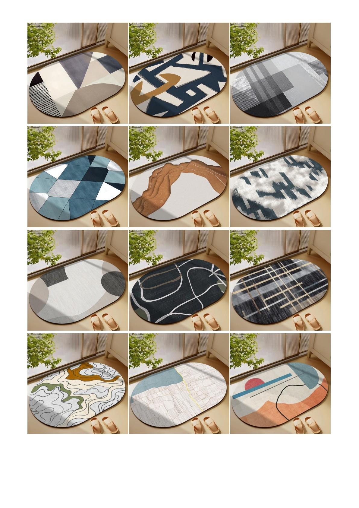 Premium Diatomaceous Earth Bath Mat - Mixed Batch Wholesale (52 Designs)