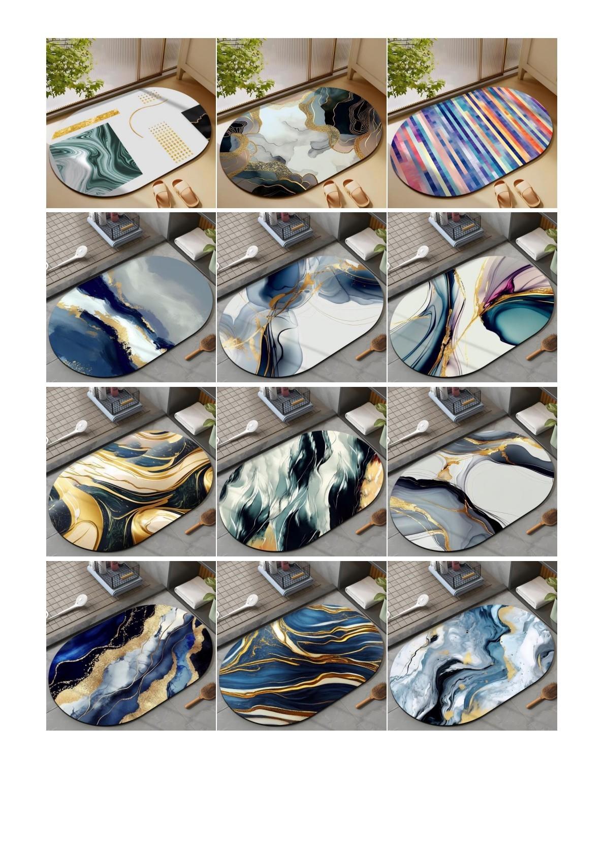 Designer Style #24 - Diatomaceous Earth Stone Bath Mat