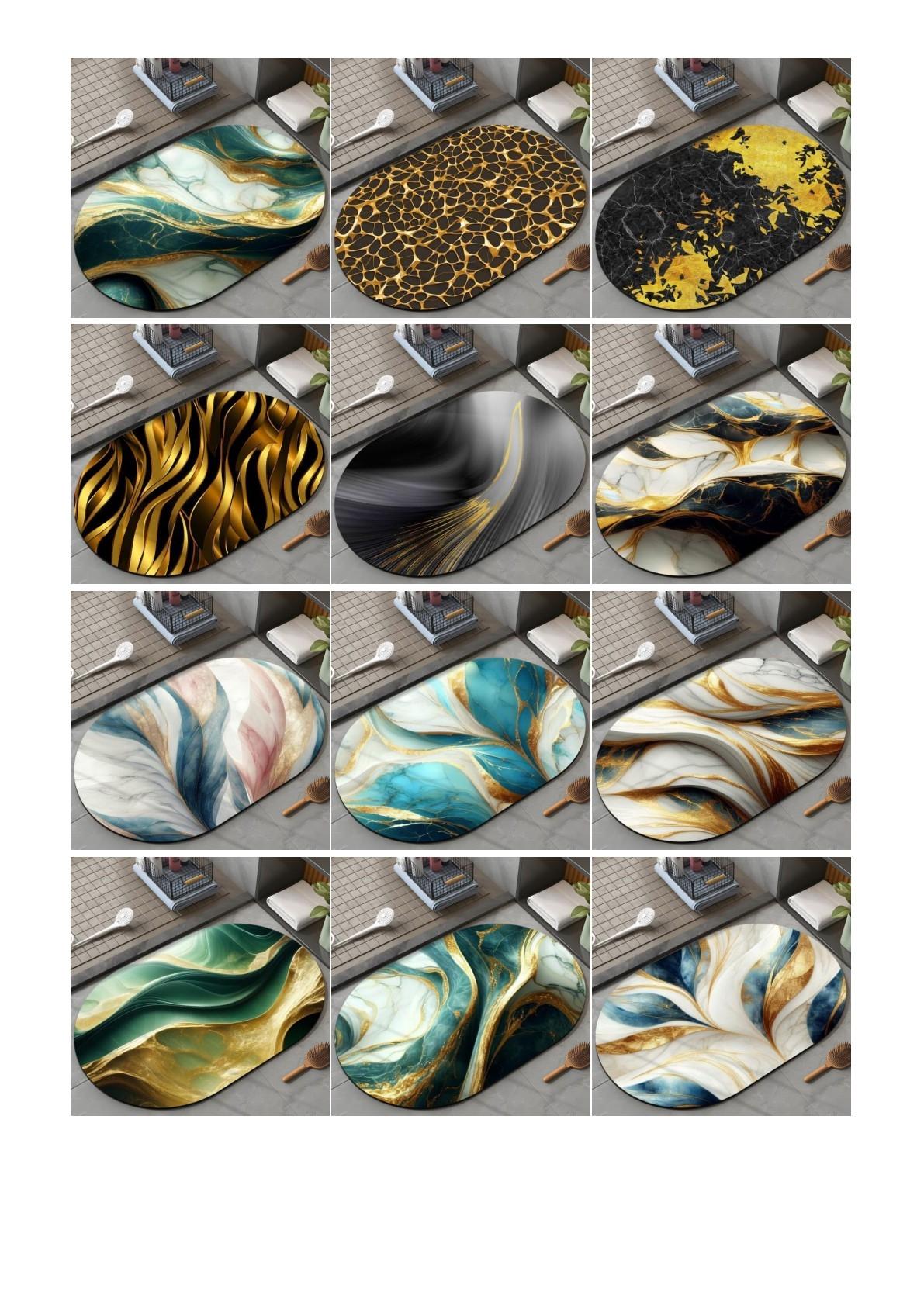 Designer Style #26 - Diatomaceous Earth Stone Bath Mat