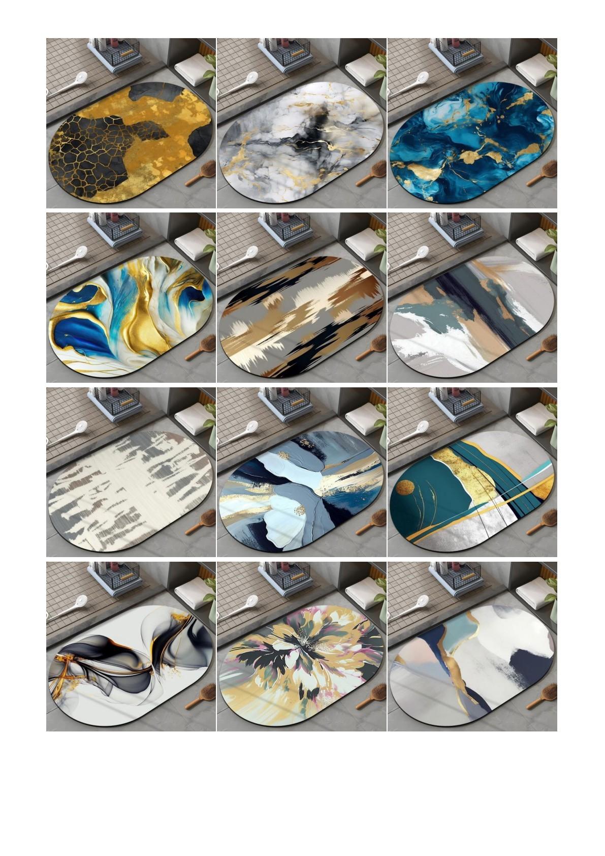 Designer Style #28 - Diatomaceous Earth Stone Bath Mat