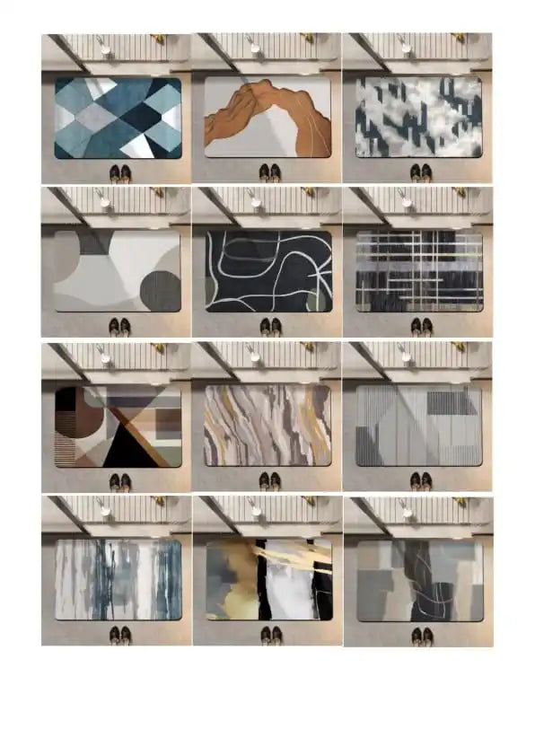 Modern Architectural Runner Rug - STR Collection