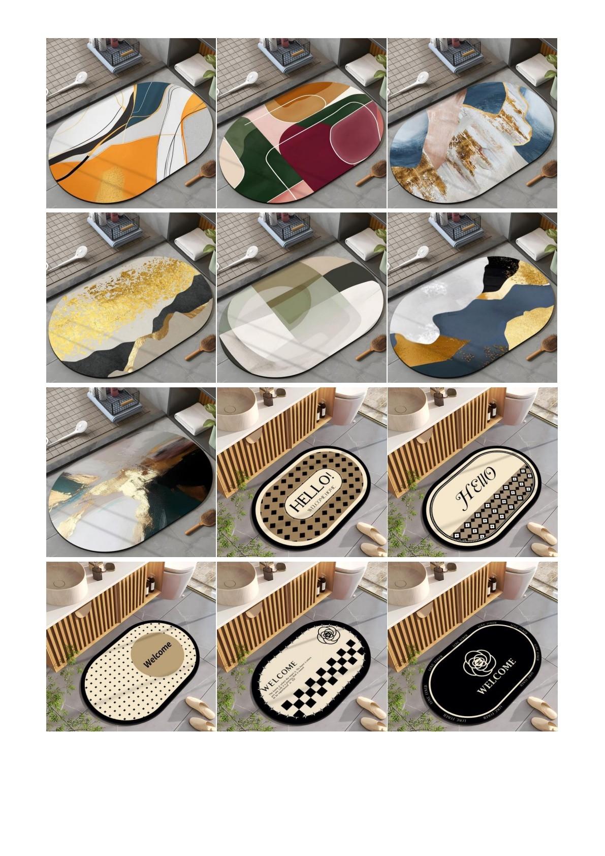 Designer Style #38 - Diatomaceous Earth Stone Bath Mat