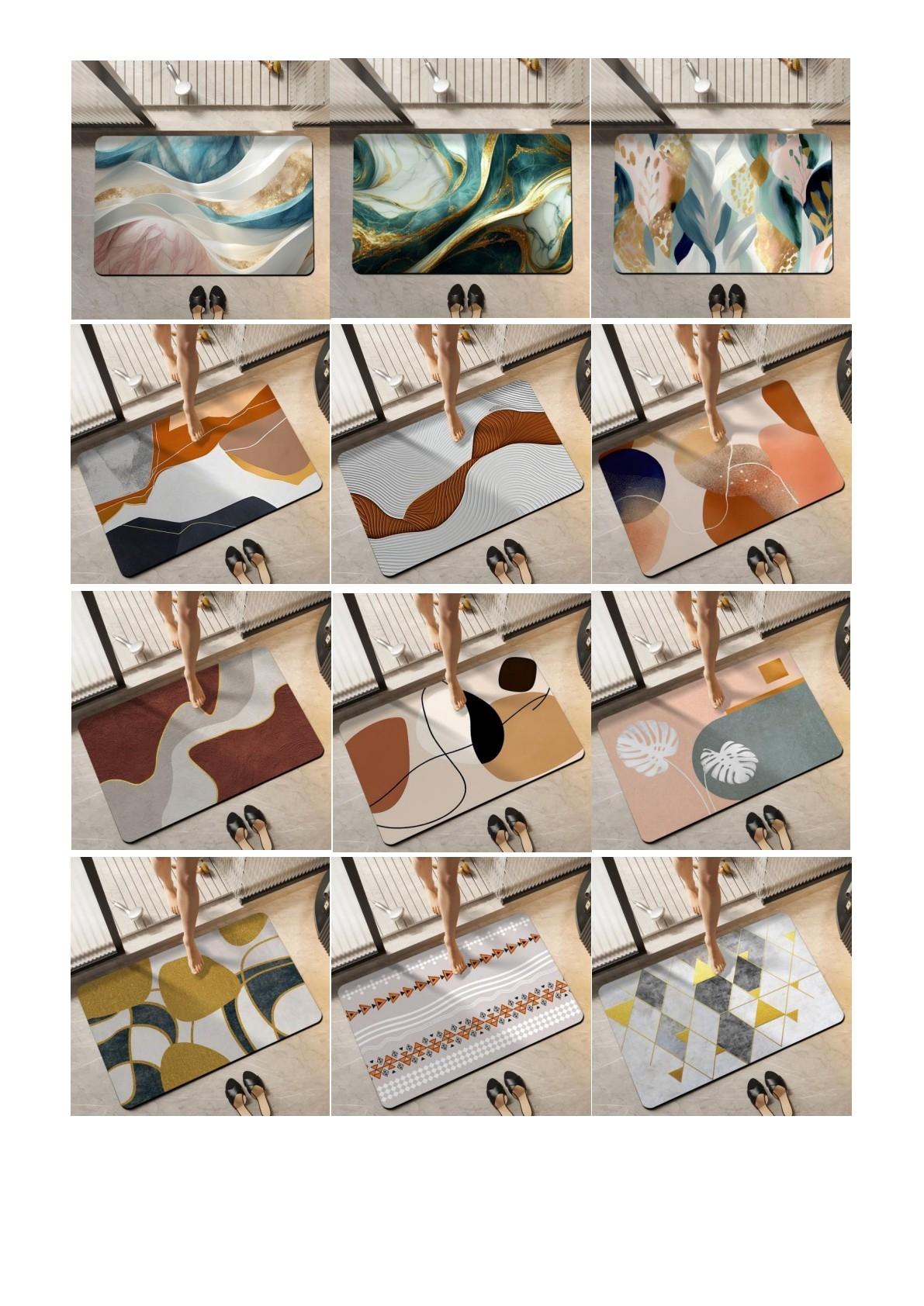 Designer Style #42 - Diatomaceous Earth Stone Bath Mat