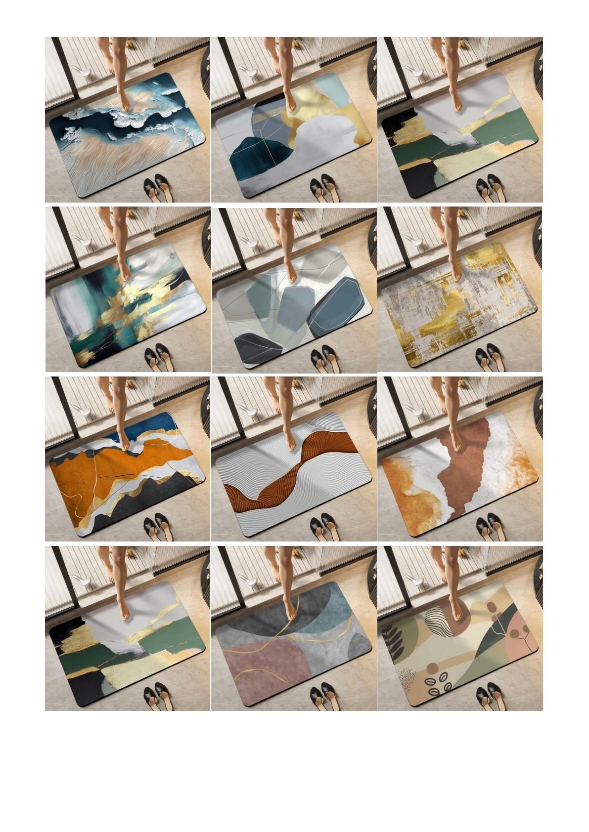 Designer Style #43 - Diatomaceous Earth Stone Bath Mat