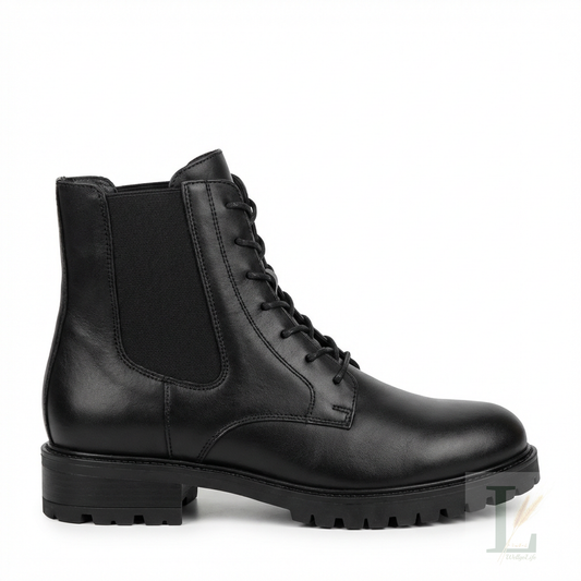 Classic Round-Toe Genuine Leather Chelsea Boots